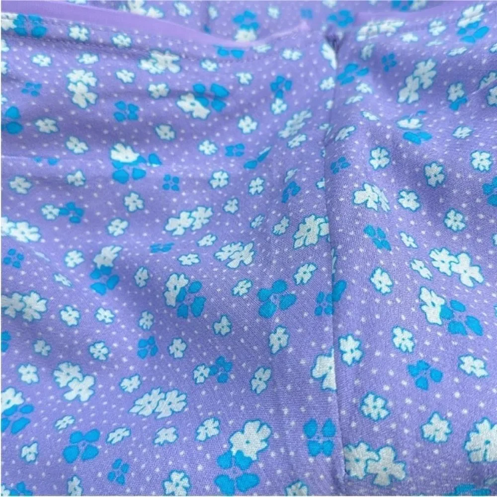 Free people NWT IRL Floral Mini Slip Skirt in Ice Combo size 12
